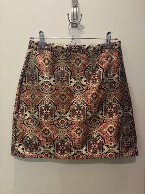Gianni Bini Gold Brocade Skirt